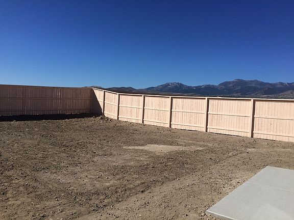 Extra large back yard with views of Mount Rose