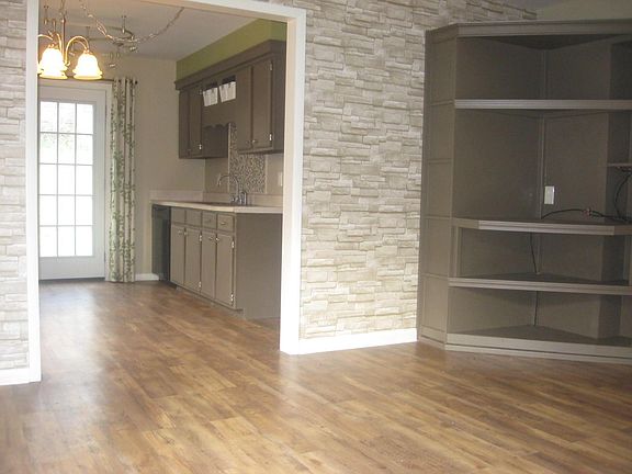 Custom entertainment center in livingroom. Open concept.