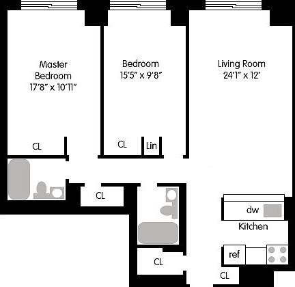 2nd image of 275 W 96th St APT 27B