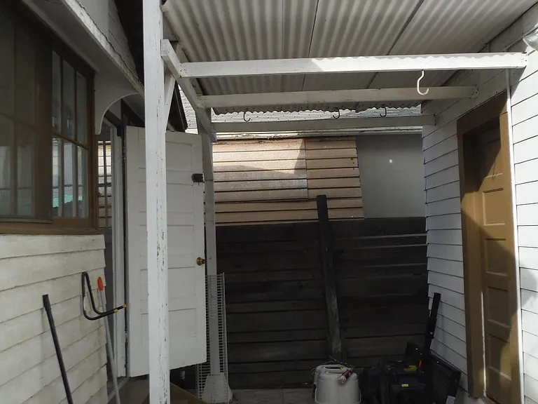 Back yard storage area