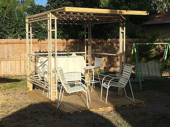 Pergola on Wood Deck