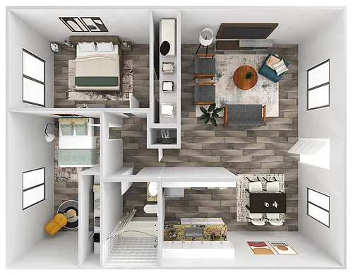 Floor plan Two Bedroom