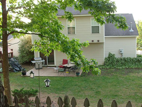 Looking down from pond