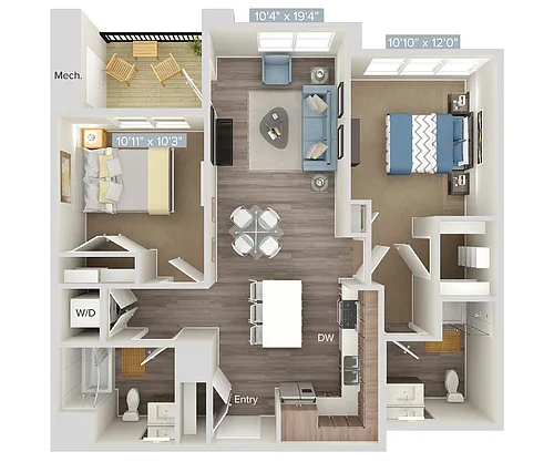 Floor plan B1-322-418