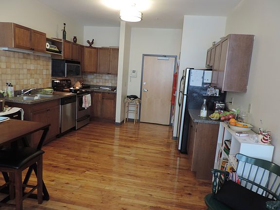 Kitchen room for a butcher block