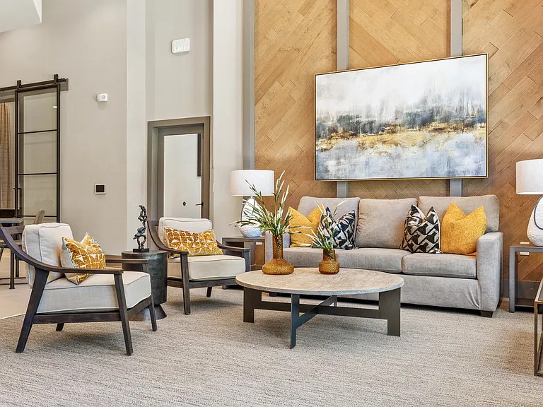 Langley Pointe Apartments | Resident Lounge w/ Living Room