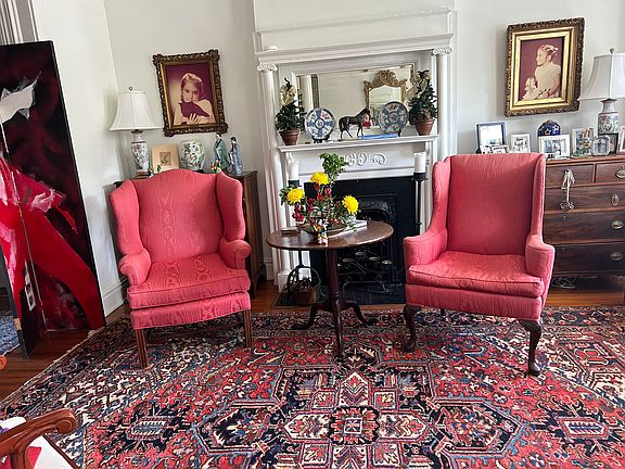 Elegant living room with southern charm.