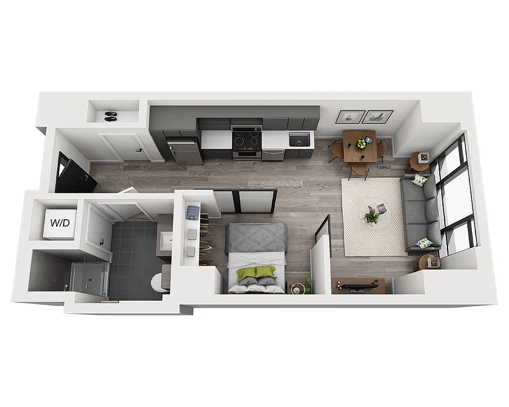 Floor plan Studio E1V