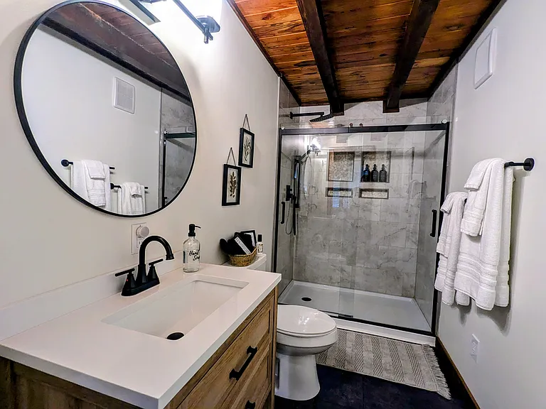 Main Level Master Bathroom with Walk-In Shower