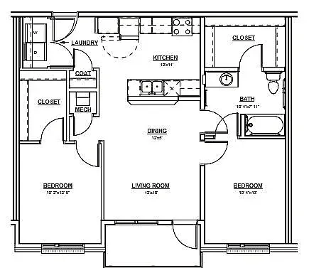 Floor plan Aspen 60%