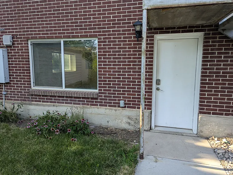 Garden apartment entrance