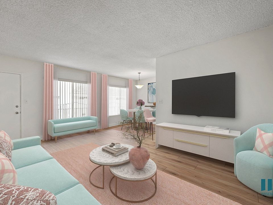 Dining and Living Room with Large-Size Windows and Vinyl Flooring