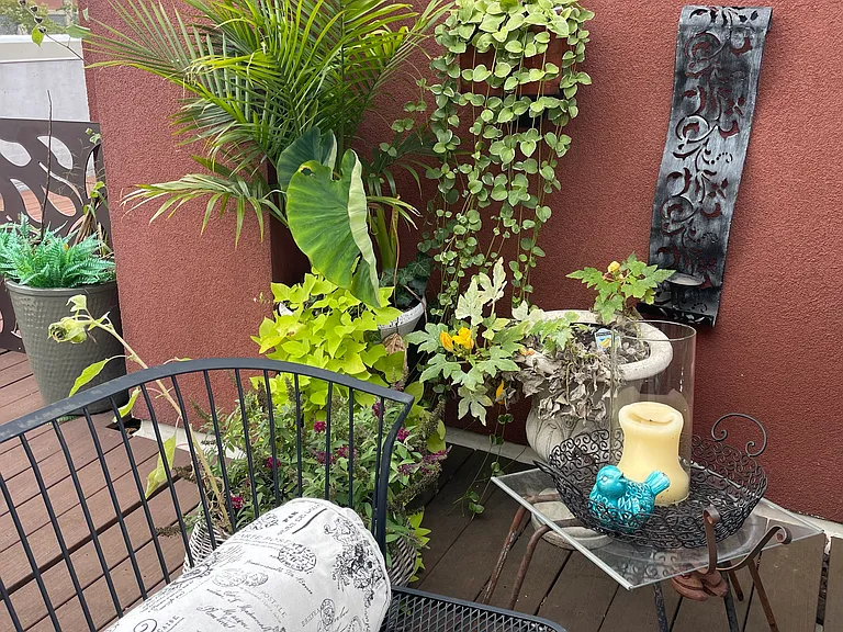 Private rooftop deck