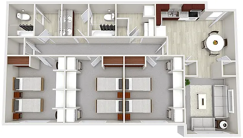 Floor plan 3x2 Women