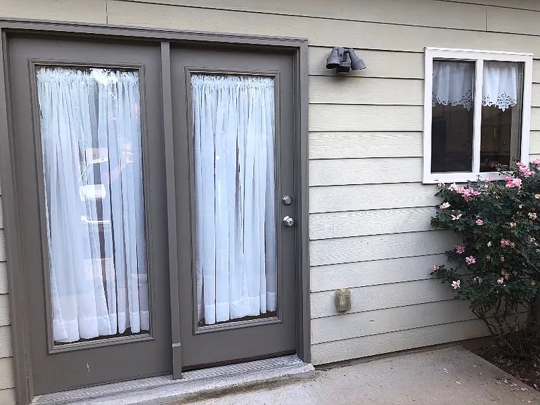 Rear entrance from parking lot