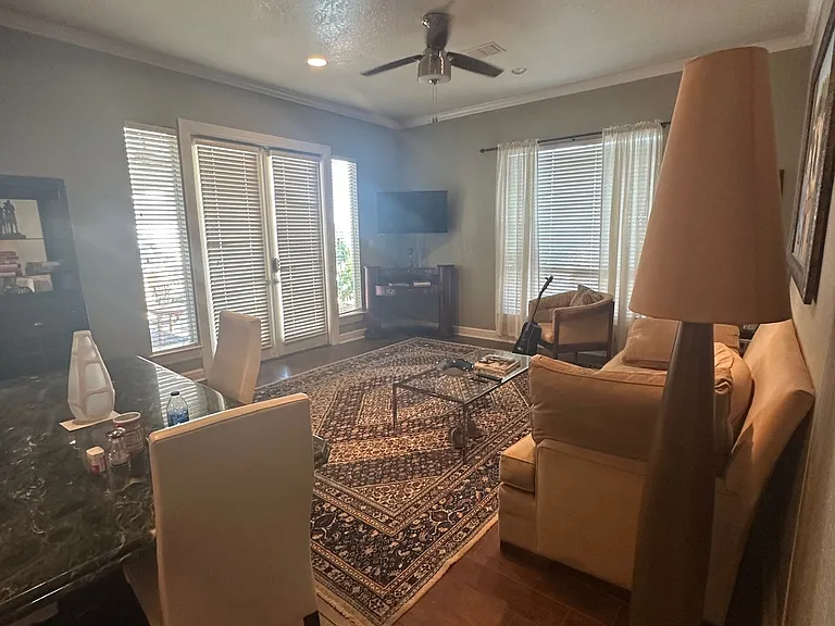 Family room with lots of light