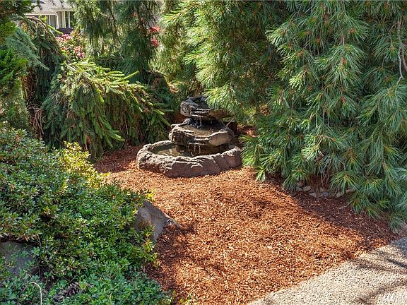Enjoy the peaceful sounds of this water fountain near the front entrance