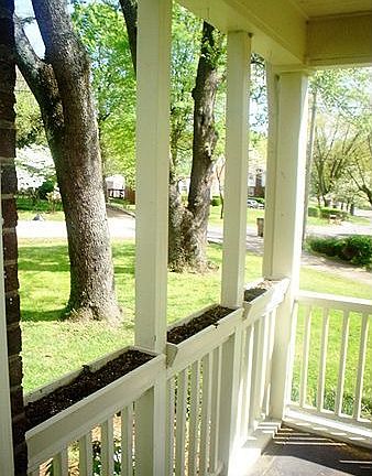 outside sitting porch on side of home