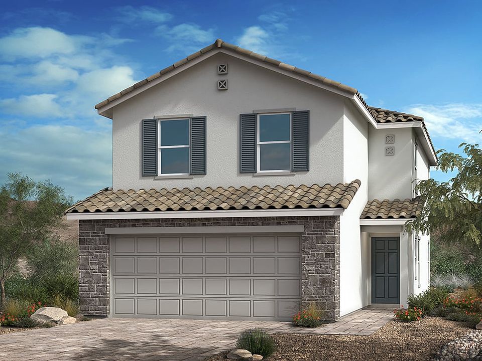 Plan 2089 Elevation B with Optional Stone