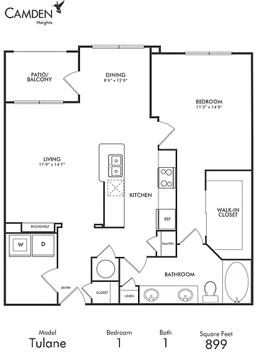 Floor plan The Tulane