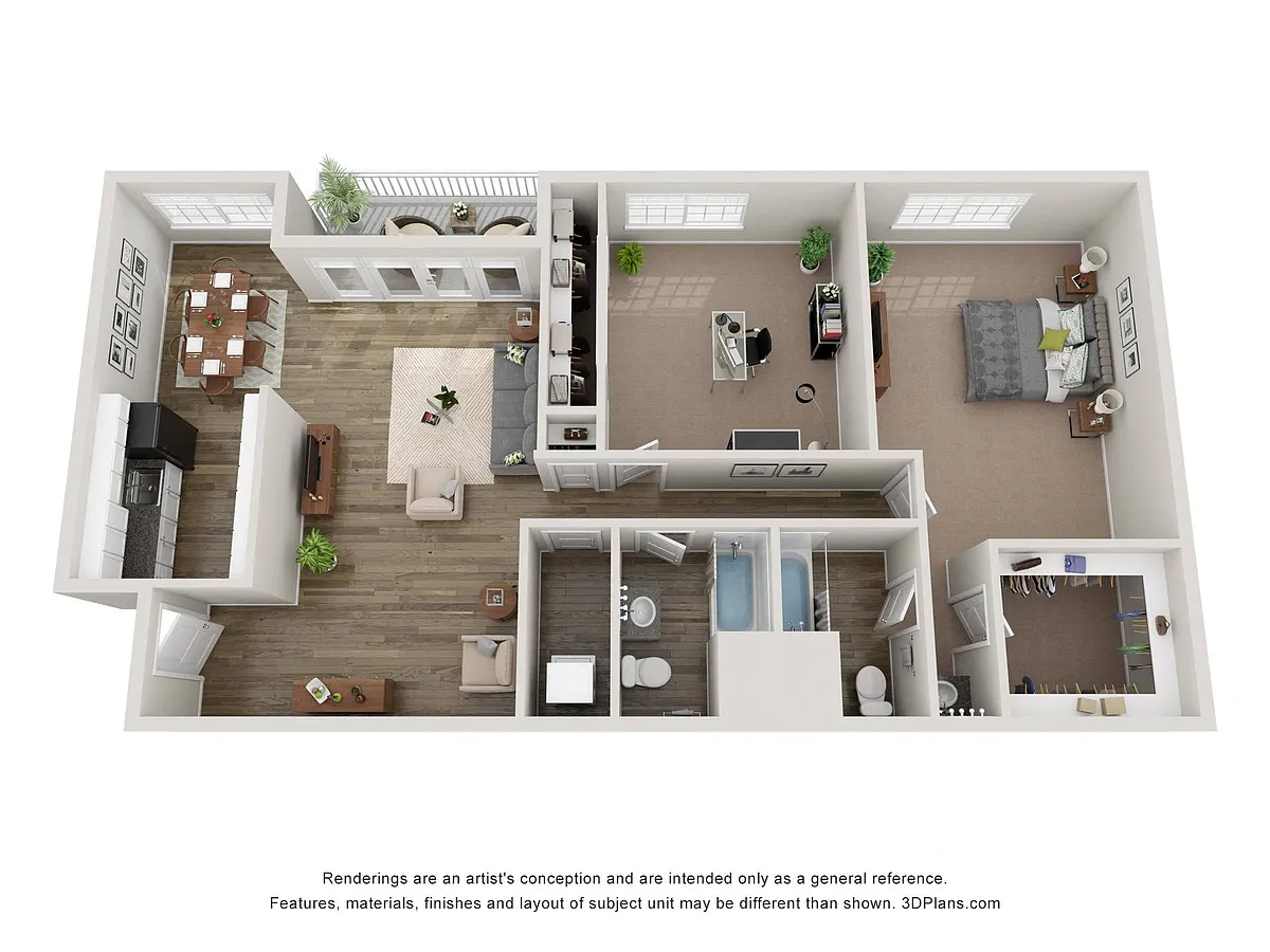 Floor plan Bradbury 2 (B2)