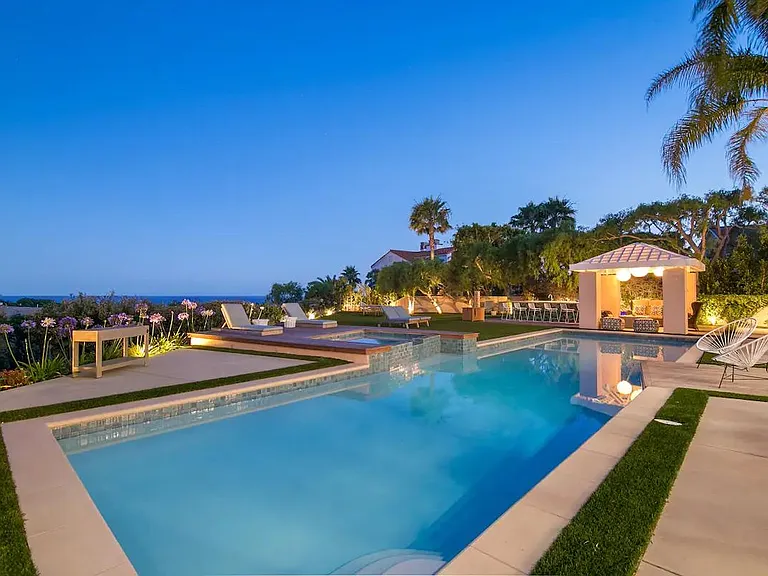 Poolside with expansive ocean views.