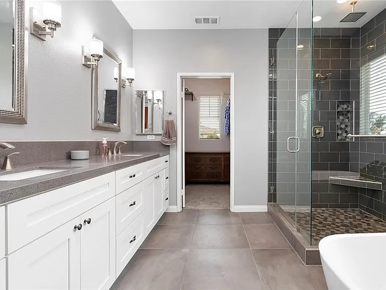Fully upgraded master bathroom.