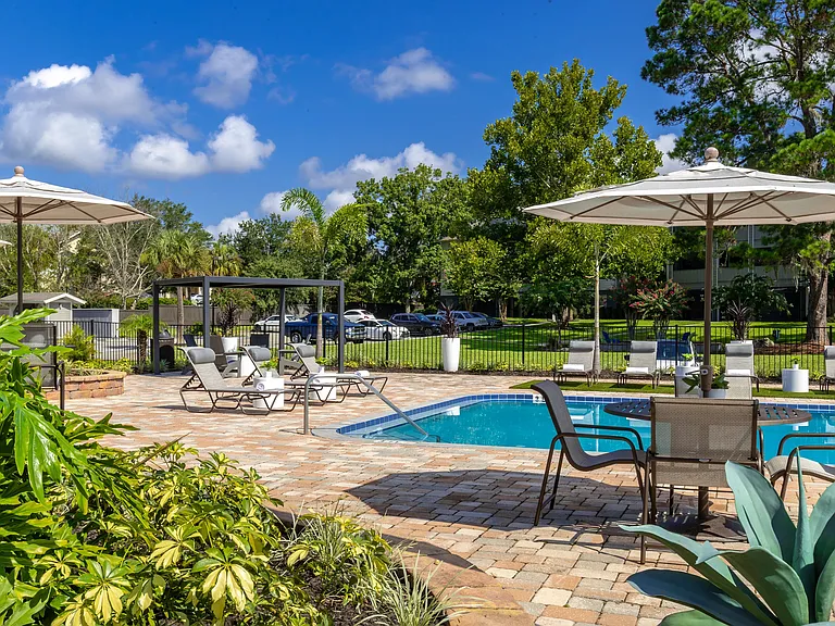 Our sundeck offers diverse seating options, including a pergola, umbrella-covered tables, and sun loungerschoose your comfort.