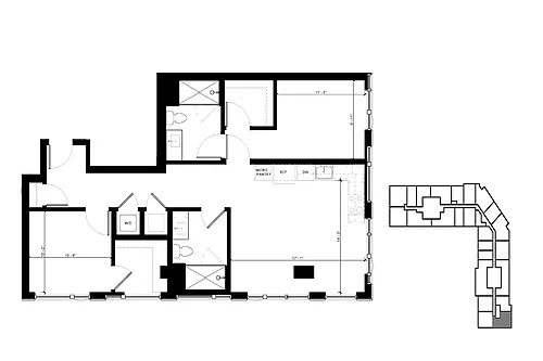 Floor plan C3 2 Bedroom