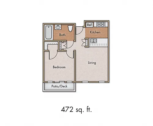 Floor plan 1 Bedroom