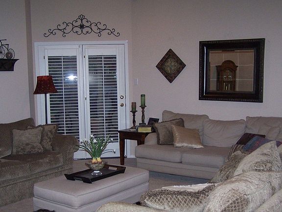Living room and door to patio