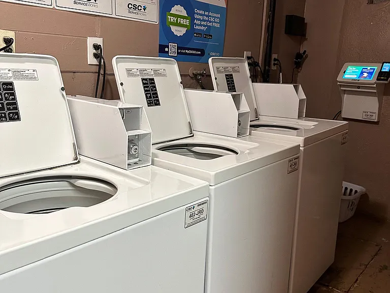 On-site laundry room.