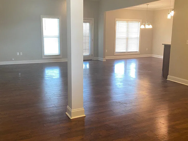 Open family, dinning and living room