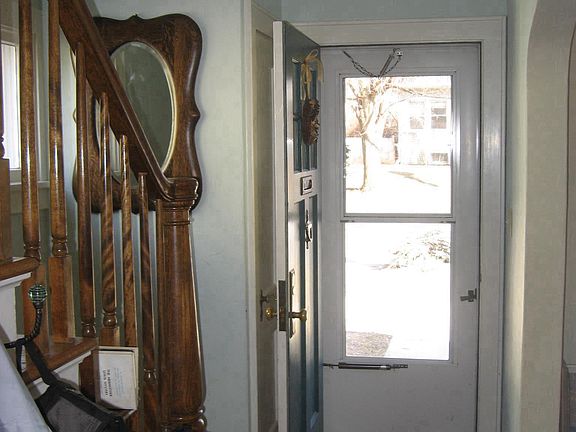 Front Entry. Hall closet to left.