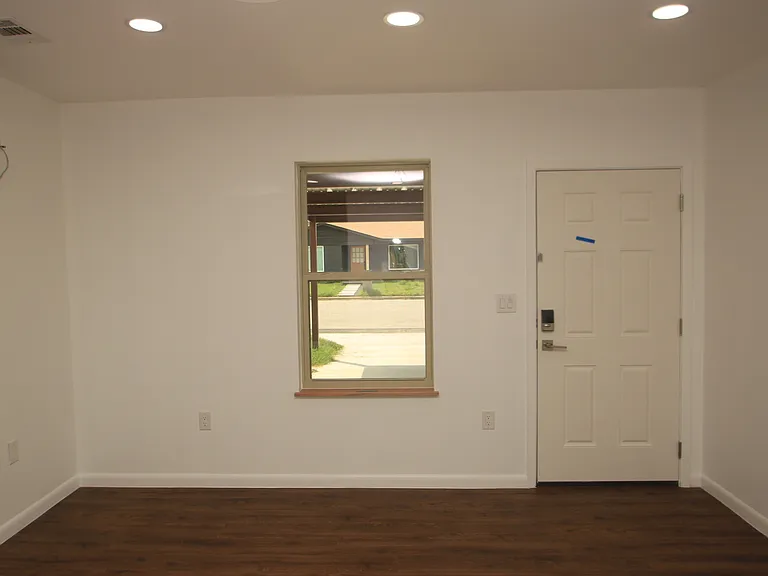 Fully covered main driveway