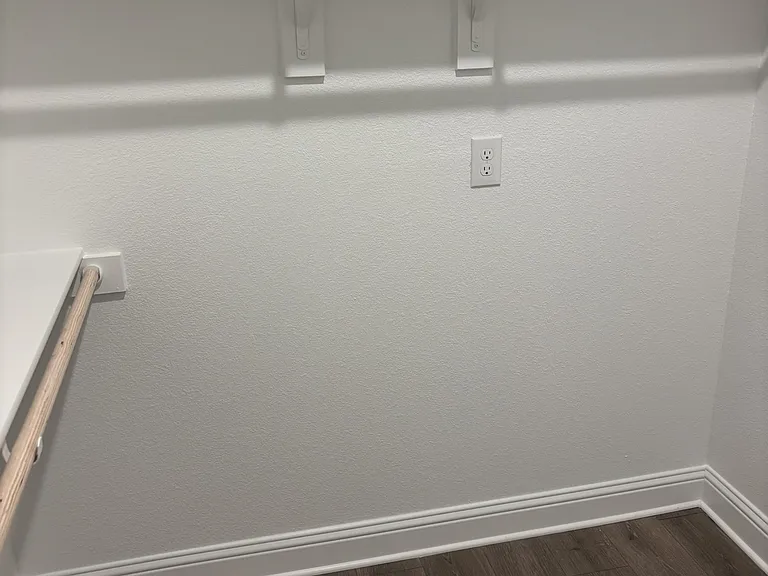 Spacious his & her closet area
