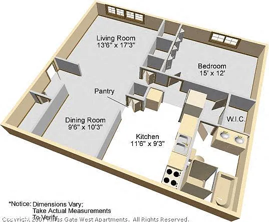 Floor plan One Bedroom