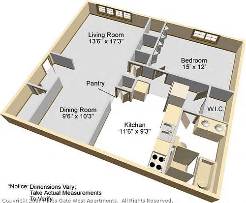 Floor plan One Bedroom