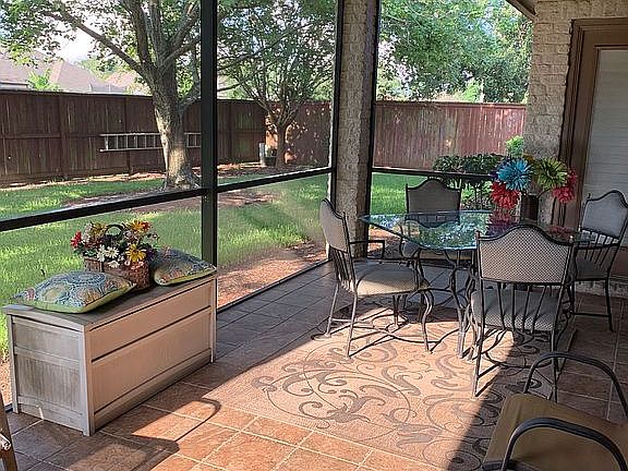 Screened patio