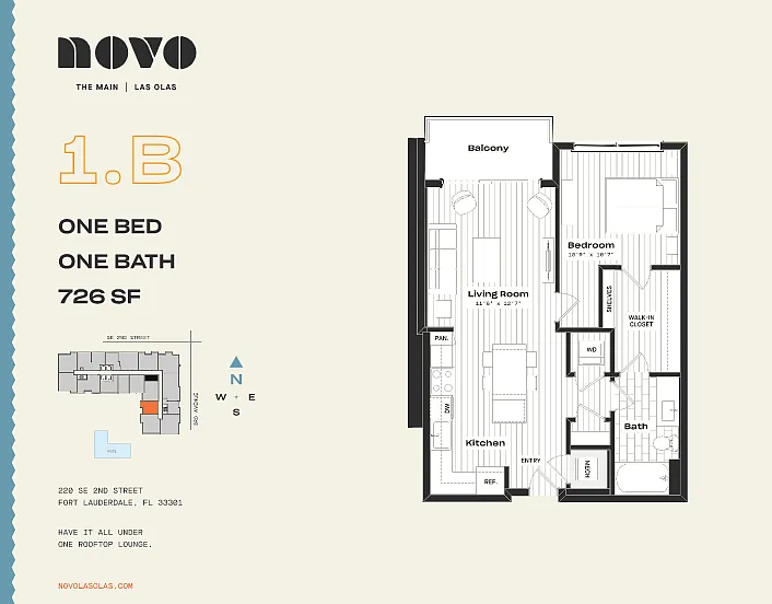 Floor plan 1B