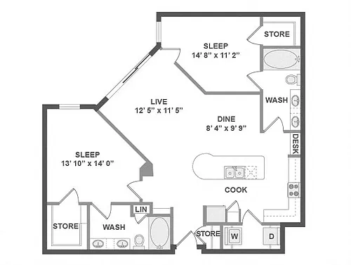 Floor plan B3