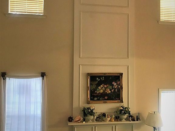 living and fireplace