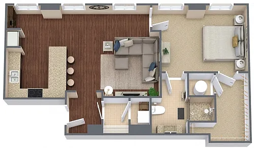 Floor plan Transit 1