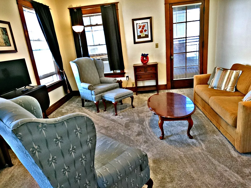 Living room and TV
