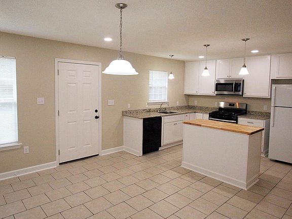 Kitchen with granite countertops