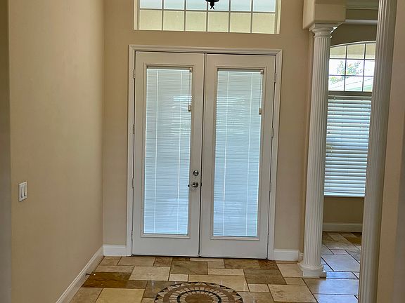 Foyer w/Double French Doors Internal Blinds