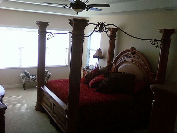 MBR with double tray ceilings & great view of lake