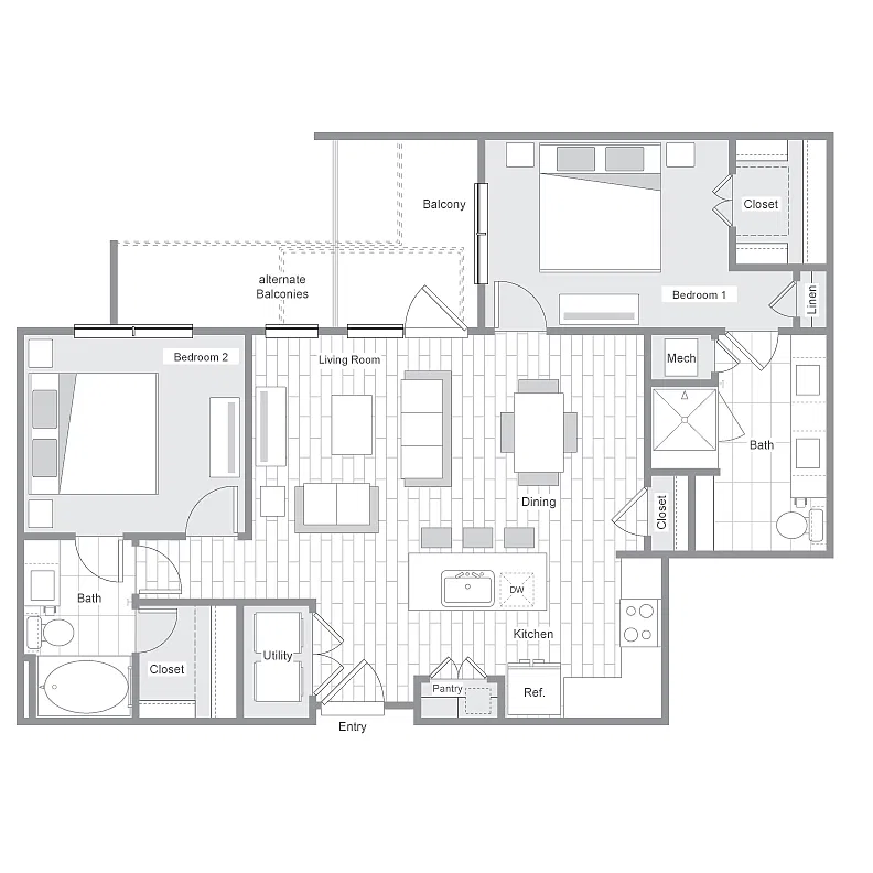 Floor plan B3A