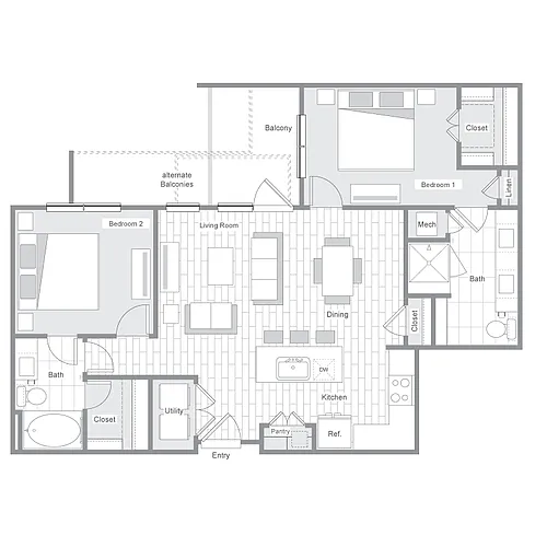Floor plan B3A