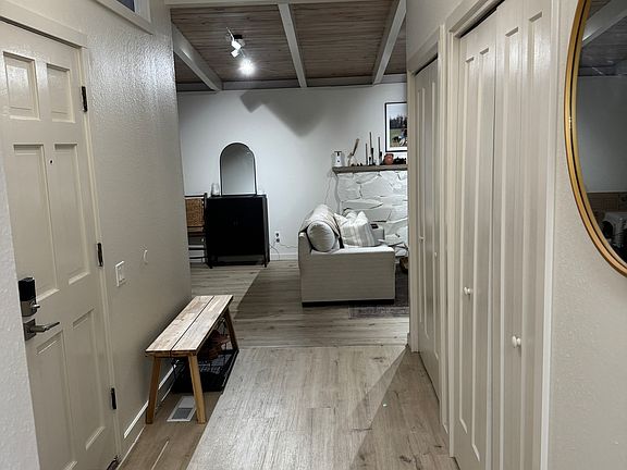 Entry: Bright, refreshed entry with modern finishes and easy flow into the home.